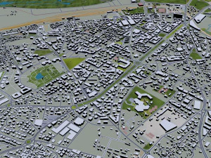 fes city morocco 40km 3D Model
