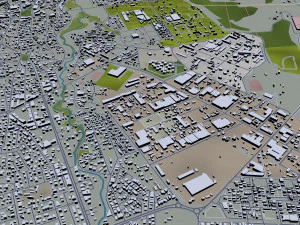fes city morocco 40km 3D Model