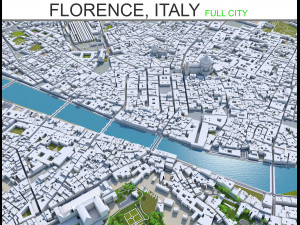 florence city italy 50km Model 3D