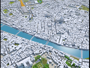 florence city italy 50km 3D Model