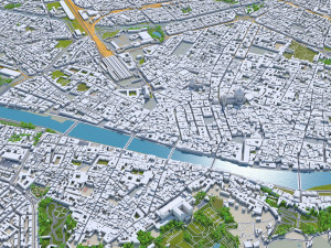 florence city italy 50km 3D Model