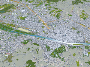 florence city italy 50km 3D Model