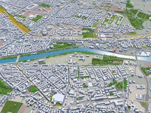 florence city italy 50km 3D Model