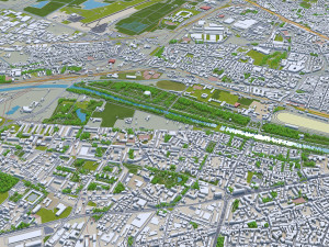 florence city italy 50km 3D Model