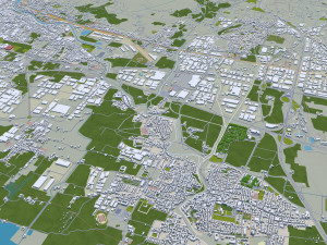 florence city italy 50km 3D Model