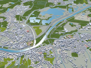 florence city italy 50km 3D Model