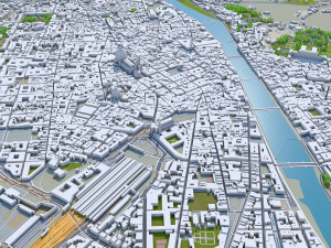 florence city italy 50km 3D Model