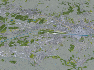 florence city italy 50km 3D Model
