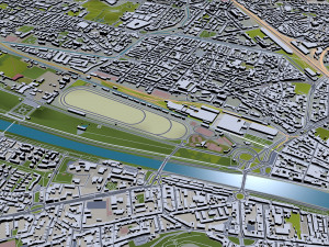 florence city italy 50km 3D Model