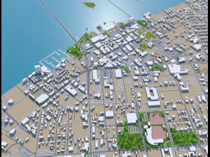 fort myers city florida 30km 3D Model
