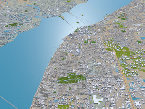 fort myers city florida 30km 3D 모델