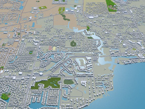 fort myers city florida 30km 3D 모델
