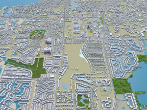 fort myers city florida 30km 3D 모델