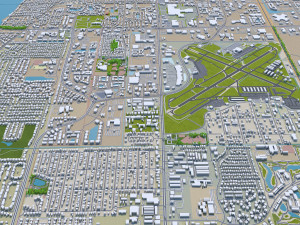 fort myers city florida 30km 3D 모델