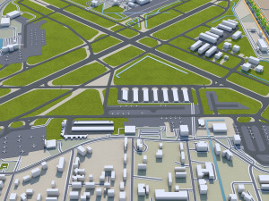 fort myers city florida 30km 3D 모델