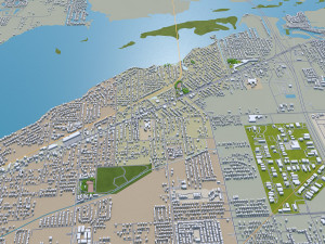 fort myers city florida 30km 3D 모델