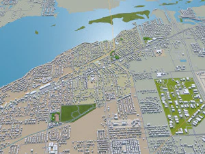 fort myers city florida 30km 3D Model