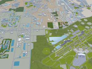 fort myers city florida 30km 3D 모델