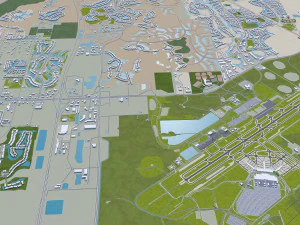 fort myers city florida 30km 3D Model