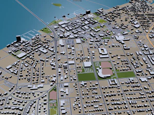 fort myers city florida 30km 3D Model