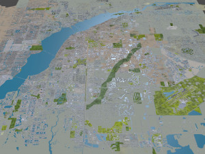 fort myers city florida 30km 3D 모델