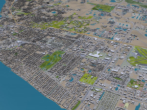 fort myers city florida 30km 3D 모델