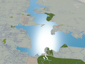 fort worth city texas 80km 3D Модель