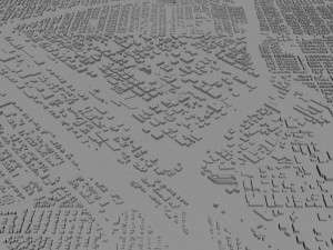 fresno city california 50km Modèle 3D