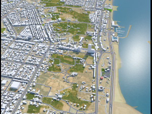 Fujairah city uae 20km 3D Модель