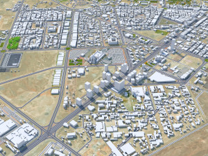 Fujairah city uae 20km 3D Модель