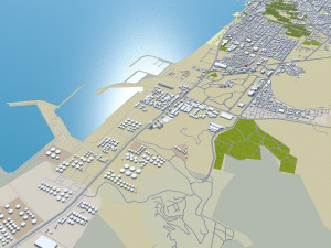 Fujairah city uae 20km 3D Модель