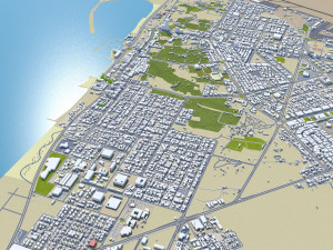 Fujairah city uae 20km 3D Модель