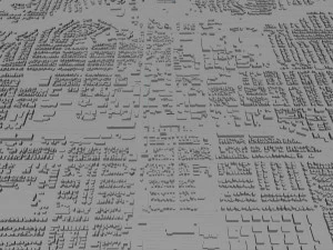 fullerton city california usa 20km 3D Model