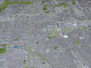 fullerton city california usa 20km 3D Model