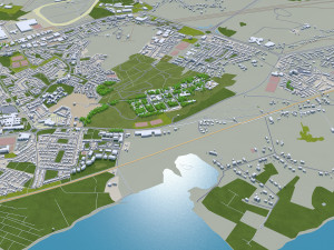 galway city republic of ireland 20km 3D Model