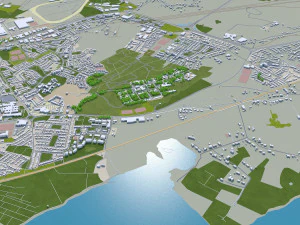 galway city republic of ireland 20km 3D Model