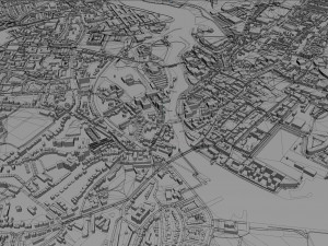galway city republic of ireland 20km 3D Model