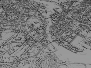 galway city republic of ireland 20km 3D Model