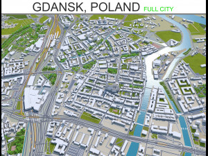 gdansk city poland 60km Model 3D