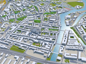gdansk city poland 60km 3D Модель