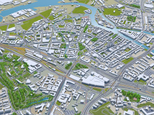gdansk city poland 60km 3D Модель