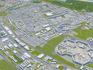gdansk city poland 60km 3D Модель
