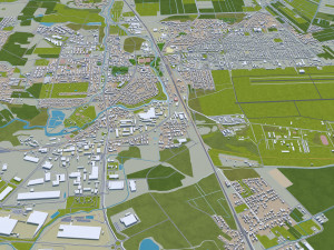 gdansk city poland 60km 3D Модель