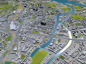 gdansk city poland 60km 3D Модель