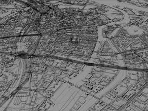 gdansk city poland 60km 3D Модель