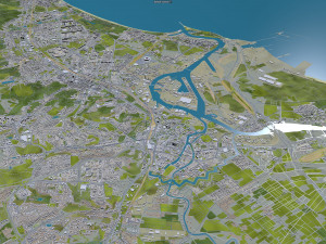 gdansk city poland 60km 3D Модель
