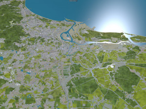 gdansk city poland 60km 3D Модель