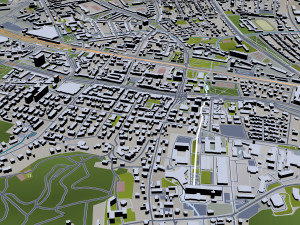 gdansk city poland 60km 3D Модель