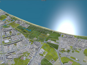 gdansk city poland 60km 3D Модель