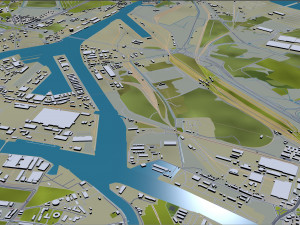 gdansk city poland 60km 3D Модель